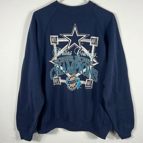 🔥🏈 Vintage 1994 DALLAS COWBOYS Super Bowl Champs NFL CREWNECK Sweatshirt - EUC - Picture 1 of 10